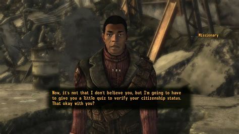 fallout new vegas missionary quiz|Fallout New Vegas: G.I. Blues (Tutorial) Quiz .